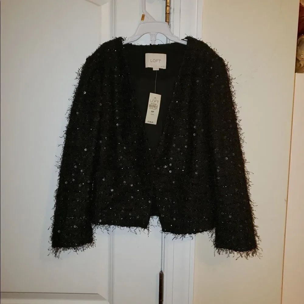 Ann Taylor Loft Black Sweater Cardigan